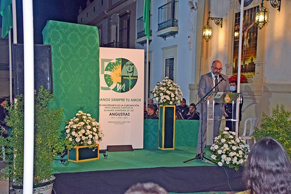 Jesús Zurita Villa, pintor el Cartel de los Actos extraordinario del 50 Aniversario de la Coronación de la Virgen de las Angustias de Alcalá del Río - 3, Foto 3