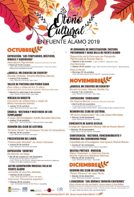 Música, pintura, historia y talleres para vivir un otoño cultural en Fuente Álamo - 1, Foto 1