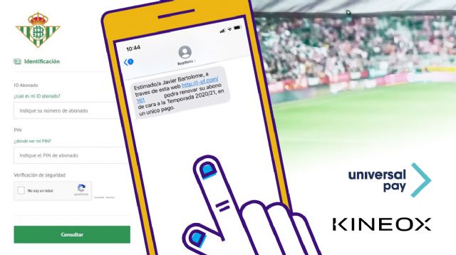 UniversalPay y Kíneox digitalizan la gestión de los abonos del Real Betis Balompié - 1, Foto 1