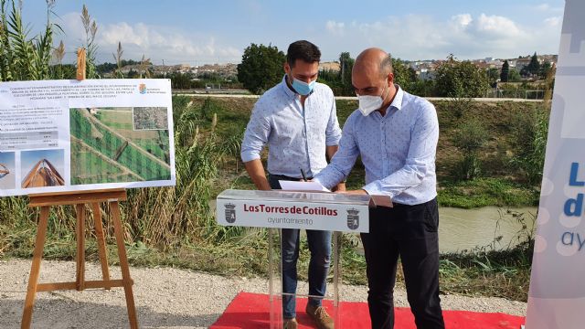 Los ayuntamientos de Molina de Segura y Las Torres de Cotillas firman un convenio para construir la pasarela peatonal que unirá las pedanías de La Ribera y La Loma - 4, Foto 4