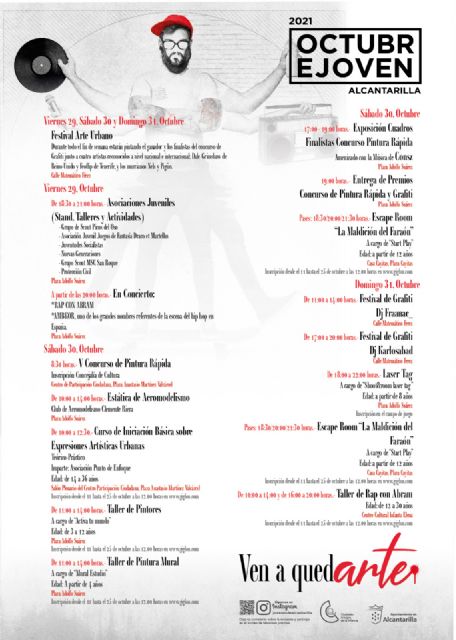 Concursos de grafiti, fotografía y pintura rápida en Octubre Joven 2021 - 2, Foto 2