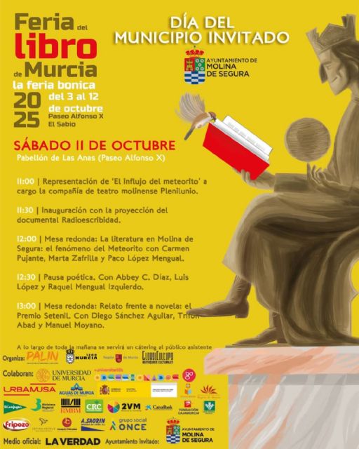 Molina de Segura será el Municipio invitado en la presente edición de la Feria del Libro de Murcia el sábado 11 de octubre - 1, Foto 1