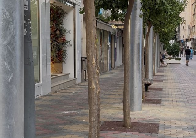 Zaragoza: Los postes para la instalación de toldos en Conde de Aranda están generando un clima muy negativo entre comercios y vecinos - 1, Foto 1