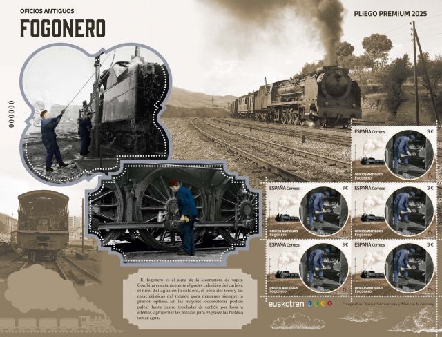 Correos emite un sello dedicado al oficio de fogonero - 1, Foto 1