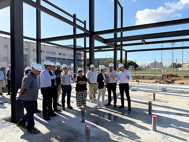 Ejecutado el 40 por ciento de las obras del nuevo pabellón del Campus de Ciencias del Deporte de la UMU en San Javier - 1, Foto 1