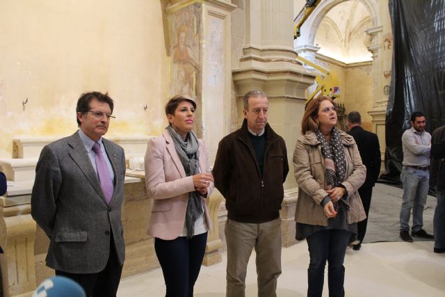 El Alcalde de Lorca y la Consejera de Cultura visitan las obras de restauración de la Colegiata de San Patricio de Lorca - 2, Foto 2