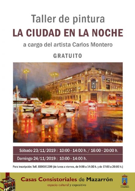 El artista Carlos Montero impartirá un taller de pintura para recrear espacios urbanos nocturnos - 2, Foto 2