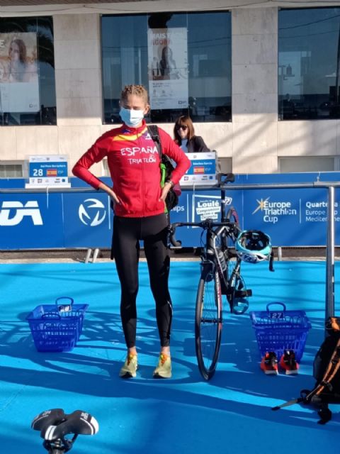 La murciana, Paula Sánchez, junto al equipo español femenino de triatlón en la Copa de Europa de Triatlón y Campeonatos del Mediterráneo, en Quarteira - 2, Foto 2