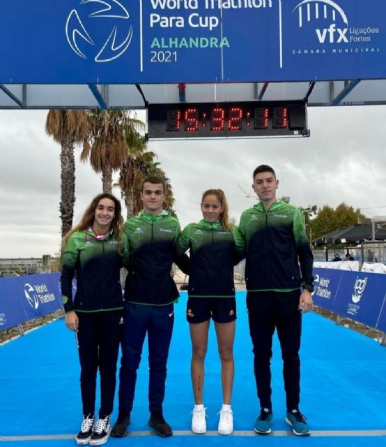 La murciana, Paula Sánchez, junto al equipo español femenino de triatlón en la Copa de Europa de Triatlón y Campeonatos del Mediterráneo, en Quarteira - 5, Foto 5