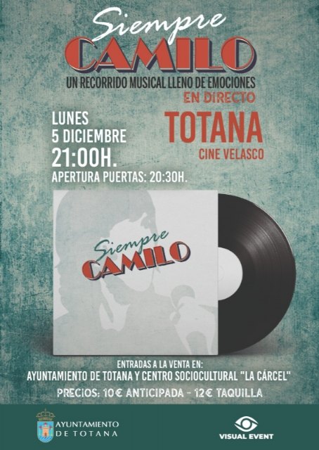 Los musicales “Encanto” y “Siempre Camilo”, tendrán lugar los días 2 y 5 de diciembre en el Cine Velasco, Foto 3