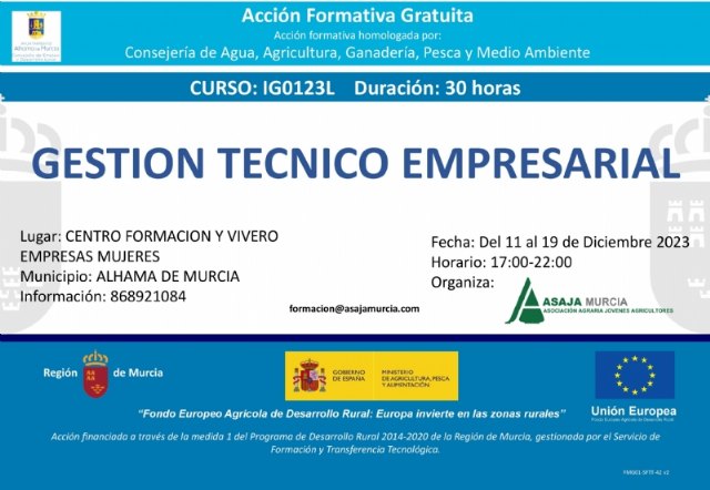 Nueva oportunidad de Formacin: Curso gratuito de Gestin de Tcnico Empresarial, Foto 1