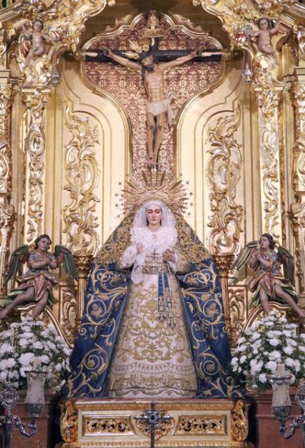 La Virgen de las Angustias de Alcalá del Río se viste de celeste en la festividad de la Inmaculada - 4, Foto 4