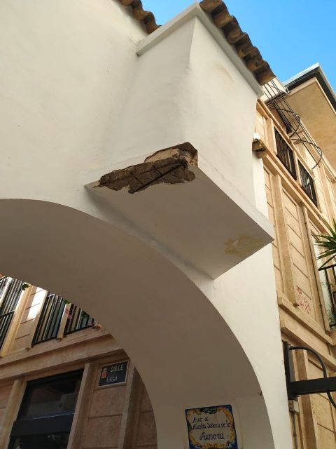 Huermur denuncia los desperfectos del Arco de la Aurora, y solicita medidas inmediatas - 5, Foto 5