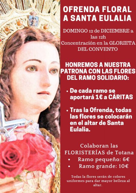 Novedades Ofrenda Floral a nuestra Patrona Santa Eulalia de Mérida 2021, Foto 2