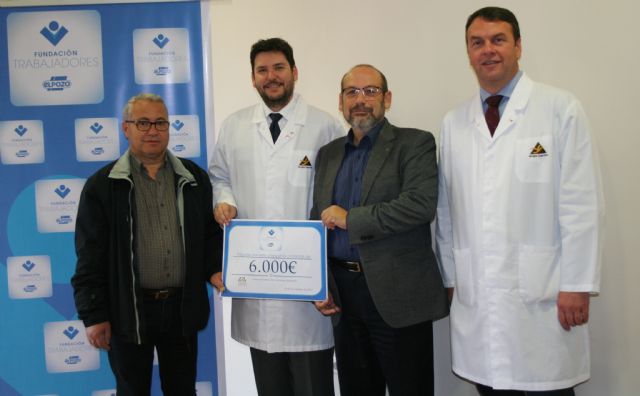 La Fundacin de Trabajadores de ElPozo Alimentacin dona 6.000 euros a la fundacin Francisco Munuera Martnez, Foto 1