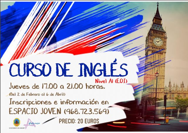 La Concejalía de Juventud oferta un curso de inglés A1 - 1, Foto 1