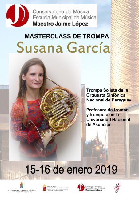 El Conservatorio Profesional de Música Maestro Jaime López de Molina de Segura organiza una master class de trompa los días 15 y 16 de enero - 1, Foto 1