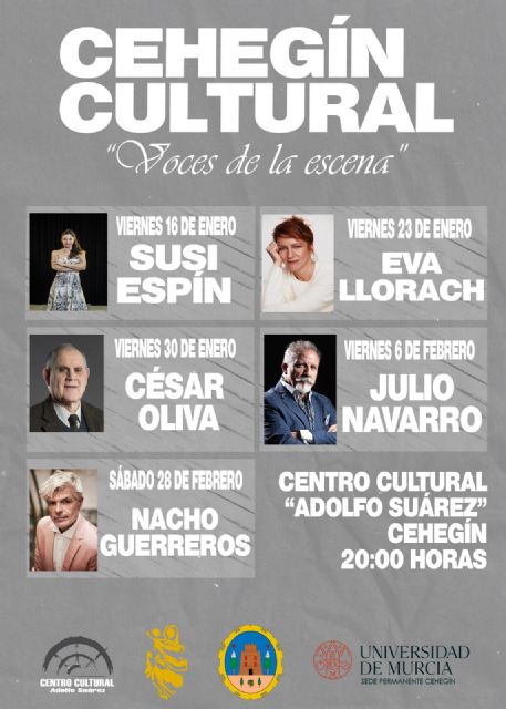 El ciclo anual Cehegín Cultural dedica su edición 2026 al teatro con “Voces de la Escena” - 2, Foto 2