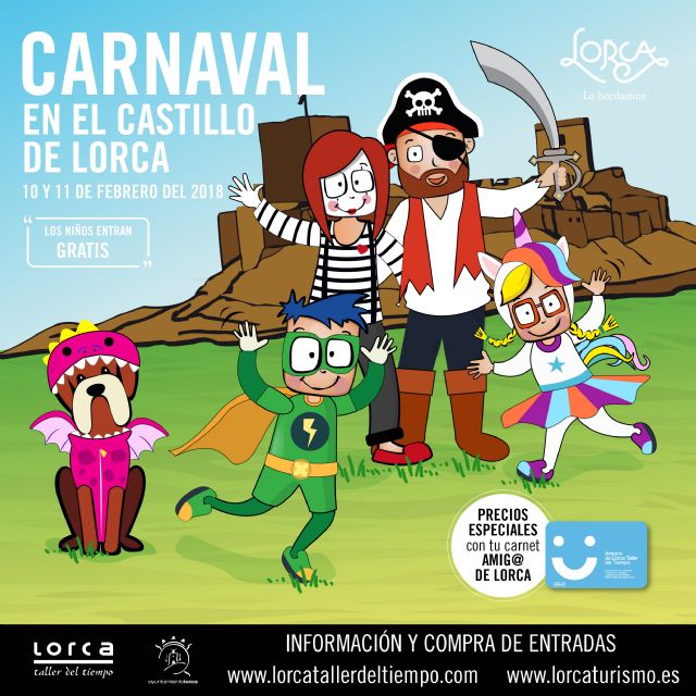 Niños gratis en el Carnaval 2018 del Castillo de Lorca - 1, Foto 1