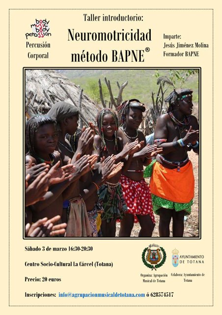 La Agrupación Musical de Totana organiza el curso Método BAPNE: mucho más que percusión corporal, Foto 2