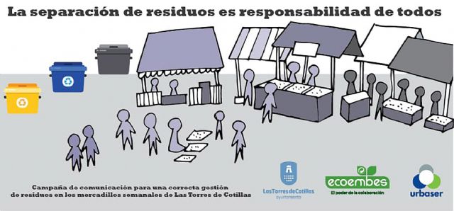Una campaña fomenta en los mercados semanales la separación de residuos para su reciclaje - 1, Foto 1