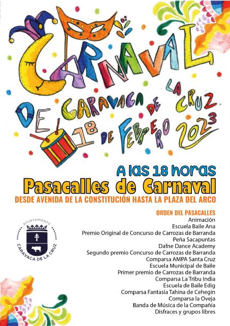 Caravaca celebra el Carnaval el sábado 18 de febrero con una fiesta infantil y el tradicional pasacalles - 1, Foto 1