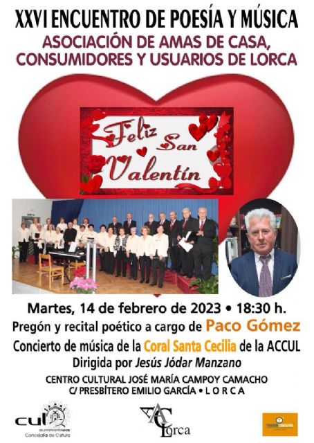 El Centro Cultural de la Ciudad acogerá, este próximo martes, el 'XXVI Encuentro de Poesía y Música' de la Asociación de Amas de Casa, Consumidores y Usuarios - 2, Foto 2