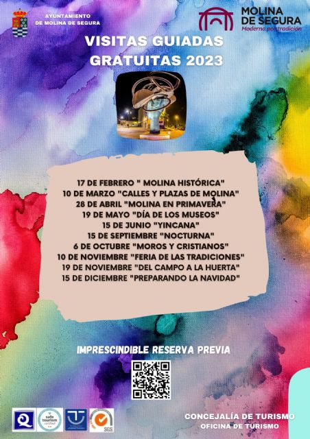 La Concejalía de Turismo de Molina de Segura organiza diez visitas guiadas y gratuitas desde febrero a diciembre de 2023 - 1, Foto 1