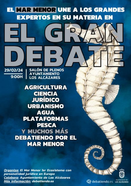 El Mar Menor será el protagonista en ‘El Gran Debate’ que tendrá lugar en Los Alcázares - 2, Foto 2