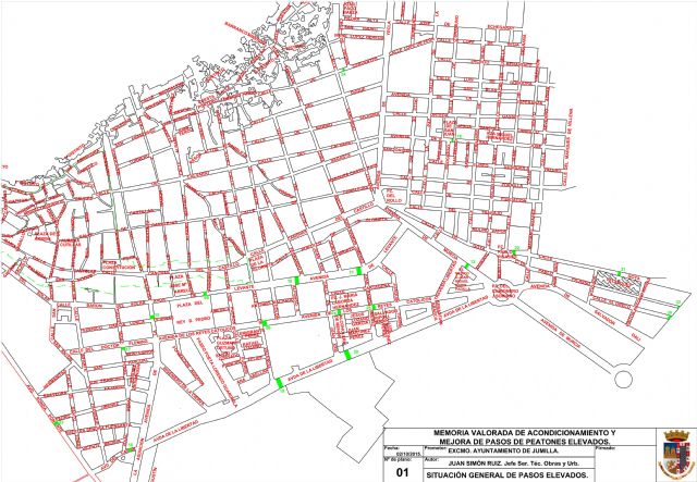 Eliminadas las barreras arquitectónicas de 19 pasos de peatones elevados - 2, Foto 2