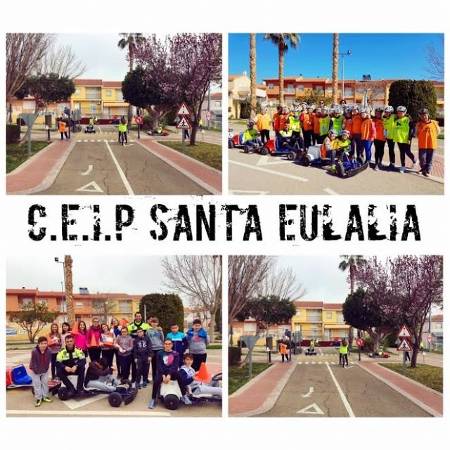 Unos 220 alumnos del Colegio “Santa Eulalia” participan en las actividades el programa de Educación Vial de la Policía Local, Foto 1