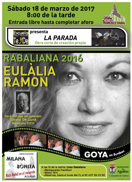 Álvaro De Luna pasará el testigo rabaliano a Eulàlia Ramon - 1, Foto 1