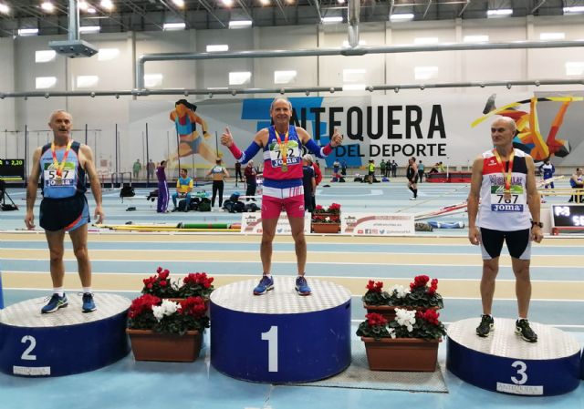 Ángel Salinas se cuelga un oro y dos platas en el nacional de veteranos de pista cubierta - 1, Foto 1
