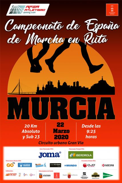 Este miércoles, presentación del LXXII Campeonato de España de 20km. Marcha Murcia 2020 - 1, Foto 1