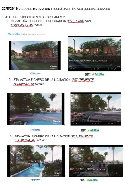 El PSOE se reafirma, el PP utilizó videorenders  propiedad del Ayuntamiento en la campaña electoral de Ballesta - 1, Foto 1