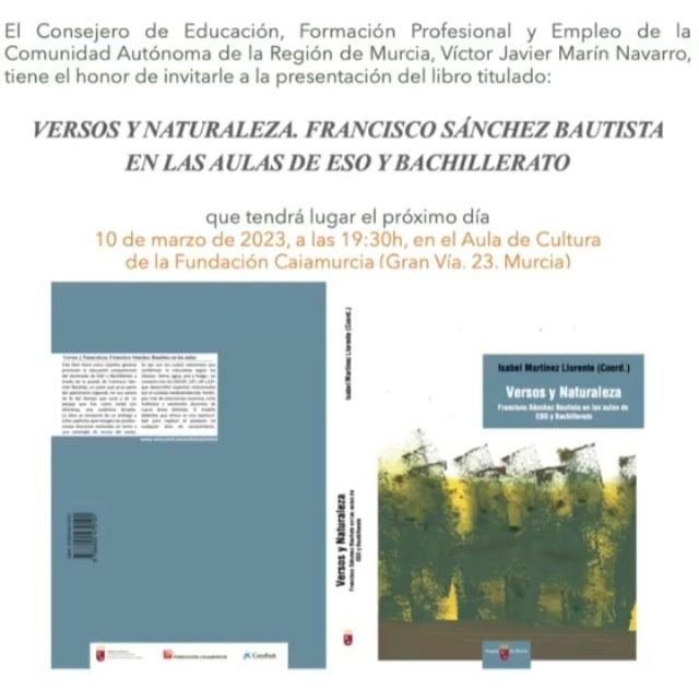 Una publicación sobre la obra del poeta Francisco Sánchez Bautista para las Aulas - 2, Foto 2