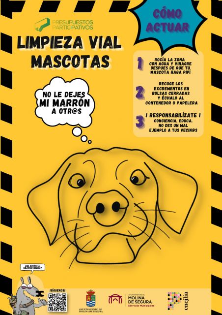 El Ayuntamiento de Molina de Segura pone en marcha una nueva campaña de concienciación sobre la limpieza viaria de deposiciones de mascotas - 1, Foto 1