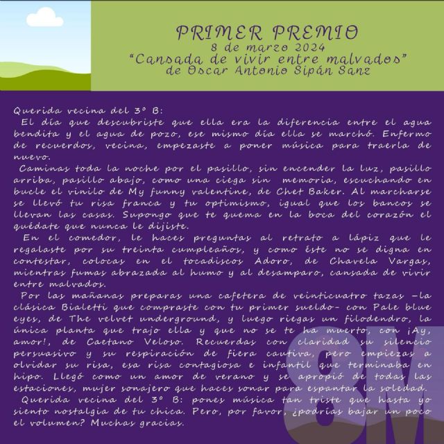 X Certamen de Relato Breve por el Día Internacional de la Mujer - 3, Foto 3