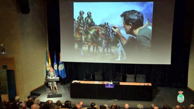 Cultura. Sevilla . Se dio la circunstancia de que la conferencia de la señora Fidalgo organizada por la Academia de San Romualdo se celebró el mismo día de la conmemoración del 487 aniversario de la fundación de la Infantería de Marina - 5, Foto 5