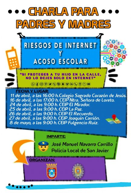El programa de Servicios Sociales y Policía Local sobre el uso de redes sociales centra su tercera fase en la familia - 1, Foto 1