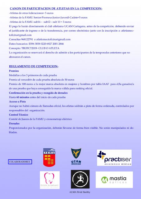 33ª Edición del Trofeo de Atletismo Ciudad de Cartagena - 2, Foto 2
