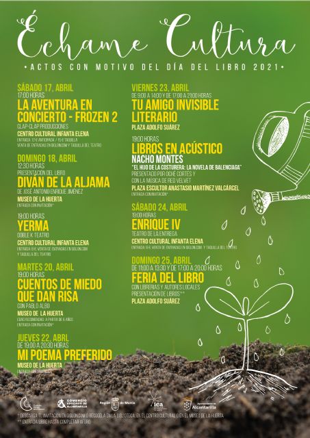 Yerma, Frozen 2 y Nacho Montes entre las actividades del programa 'Échame cultura' para conmemorar el Día del Libro - 1, Foto 1