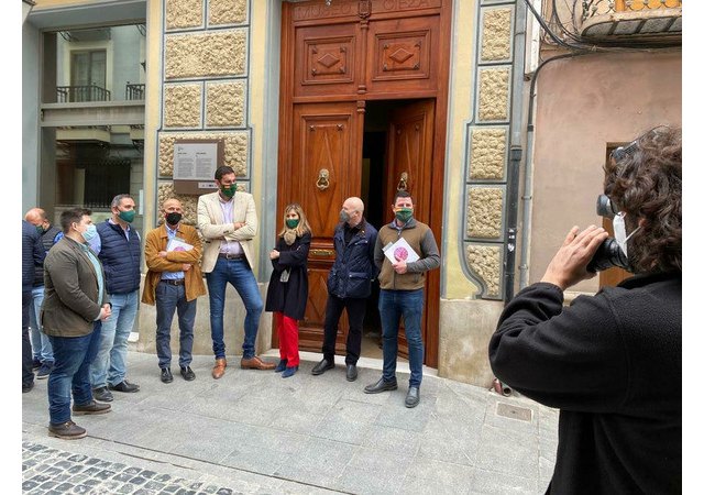 El presidente de VOX Murcia, José Ángel Antelo, ha visitado Cieza acompañado por los miembros del CEP y el equipo local - 3, Foto 3