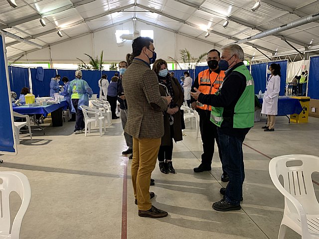 La primera jornada de vacunación masiva en San Javier transcurre con fluidez y sin contratiempos - 1, Foto 1