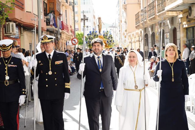 López Miras participa en la procesión de domingo de Resurrección de Cartagena - 2, Foto 2