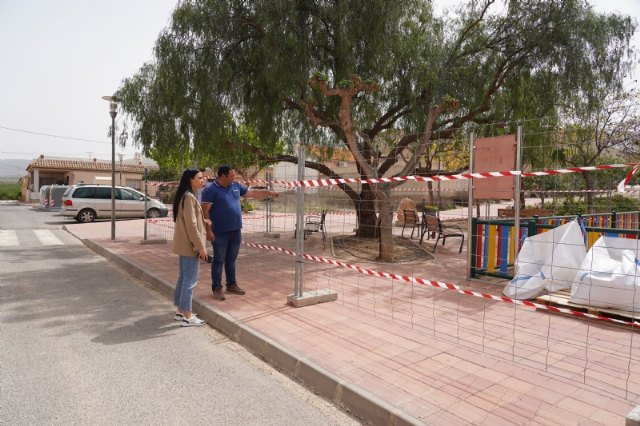 Comienzan las obras de mejora en los jardines de Alhama de Murcia, Foto 1