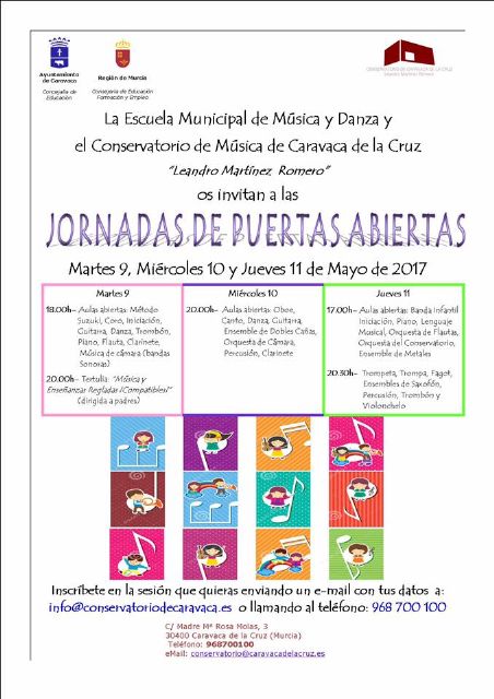 El Conservatorio de Caravaca celebra puertas abiertas para dar a conocer sus más de veinte especialidades - 1, Foto 1