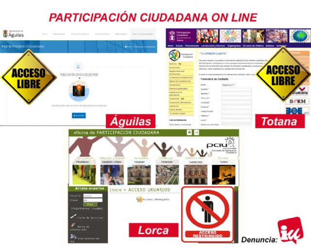 IU Lorca pide al PP que mejore la participación vecinal a través de internet - 1, Foto 1