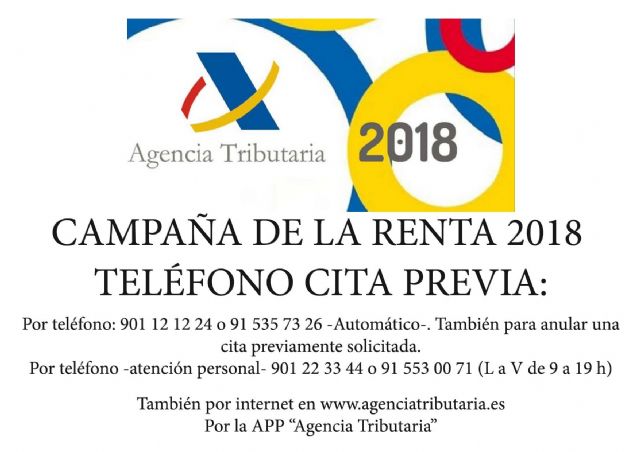 Punto de asistencia al contribuyente para la campaña de la Renta 2018 - 1, Foto 1