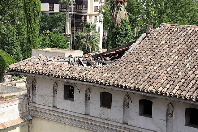 Huermur denuncia el derrumbe de parte de la Real Fábrica de la Pólvora - 1, Foto 1